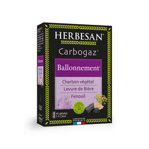 HERBESAN®-CARBOGAZ - Ballonnement, Gaz intestinaux- 45 gélules 05 - COMPLEMENTS ALIMENTAIRES