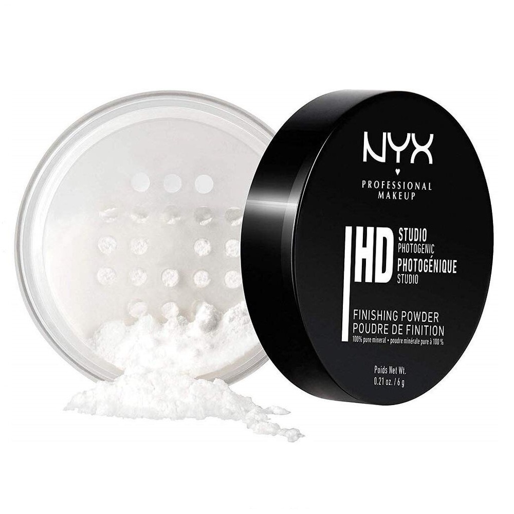 NYX Professional Makeup | HD Studio Poudre de Finition Minérale, Poudre Libre, Fini Mat - Poudre finition - Translucent - Transparent