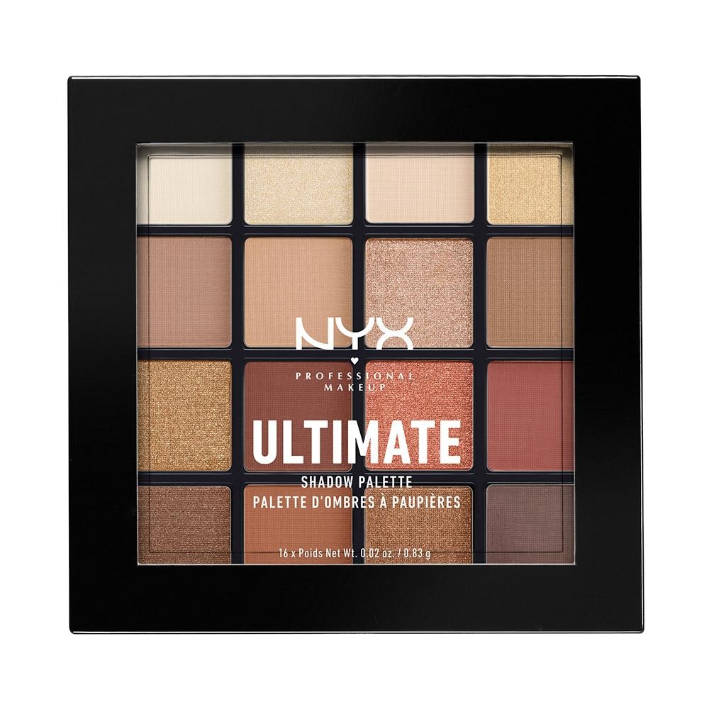 NYX Professional Makeup | Ultimate Shadow Palette Warm Neutrals Palettes de Fards à Paupières, 16 Couleurs - Warm Neutrals - Multi-color