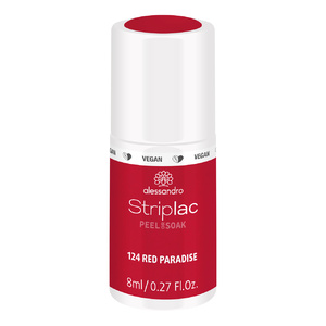 Striplac Peel or Soak Red Paradise 8 ml Vernis  semi-permanent LED longue tenue