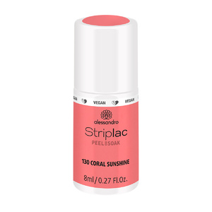 Striplac Peel or Soak Coral Sunshine 8 ml Vernis  semi-permanent LED longue tenue
