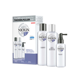 NIOXIN Trial Kit System 5 Soin épaississant complet pour cheveux normaux à fins et traités chimiquement