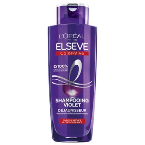 Elseve Color-Vive Shampoing violet déjaunisseur enrichi en pigments violets