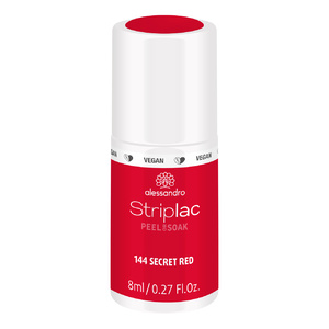 Striplac Peel Or Soak Secret Red 8 ml Vernis  semi-permanent LED longue tenue