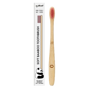 Pink bamboo toothbrush Brosse à dent en Bambou 
