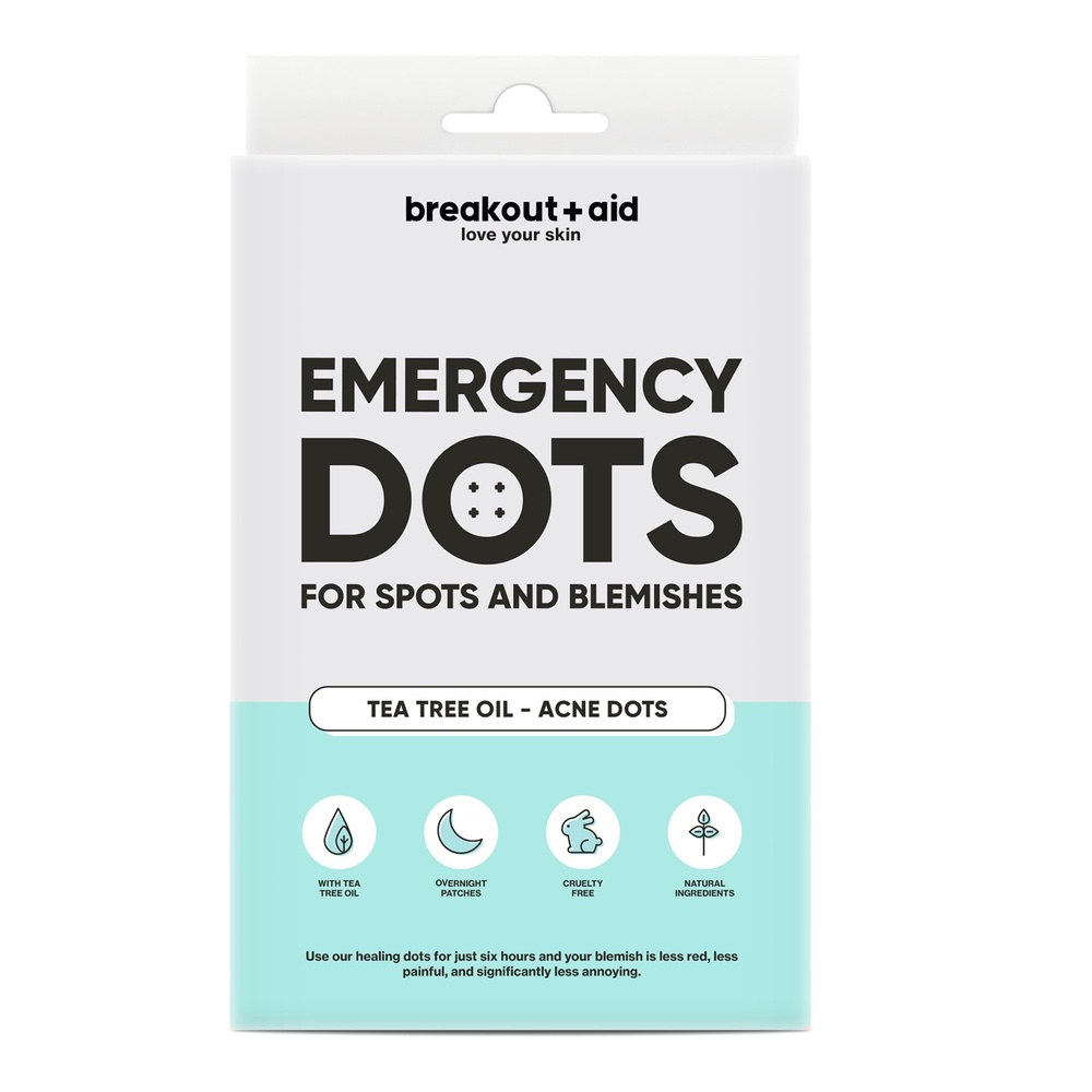 Breakout Aid | Emergency dots for spots and blemishes with tea tree oil Traintemant de l'acnée - 48 un