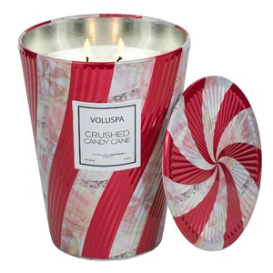 Crushed Candy Cane Table Tin Candle BOUGIE