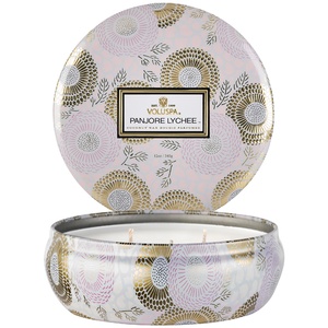 Panjore Lychee 3 Wick Tin Candle BOUGIE