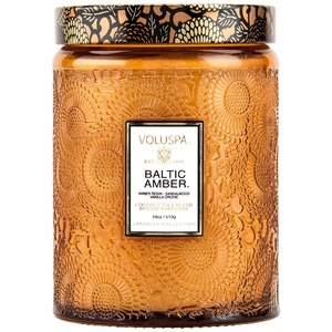 Baltic Amber Large Jar Candle BOUGIE 