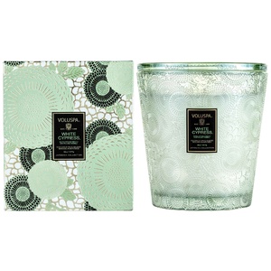 White Cypress 3 Wick Hearth Candle BOUGIE