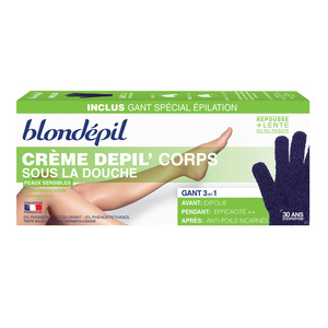 CREME DEPIL' Corps Crème dépilatoire Corps + Gant gommant