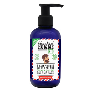 HOMME SHAMPOOING Barbe et Cheveux - Certifié BIO COSMOS Soin barbe & cheveux