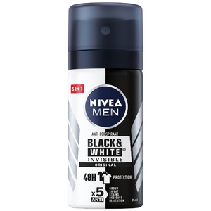 BLACK&WHITE - Déodorant spray Anti-transpirant 48H Original Déodorant spray homme format voyage 