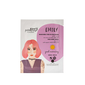EMILY - Masque tissu GOOD MORNING Peau sèche - Coup d'éclat