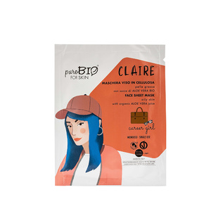 CLAIRE - Masque tissu  CAREER GIRL Peau grasse -Anti-pollution