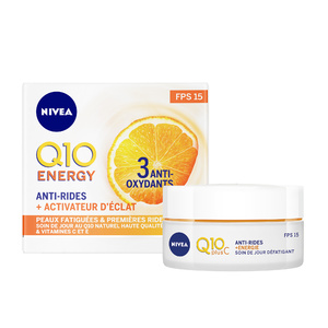 Q10 ENERGY - Crème de jour Vitamine C E Soin visage anti-âge