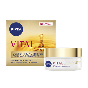 VITAL - Crème de jour nourrissante Confort&Nutrition Soin visage anti-âge peaux matures & sèches
