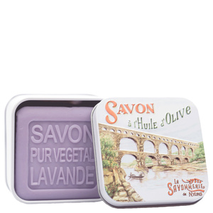 Savon 100g Lavande et Boîte Métal Pont du Gard Savon