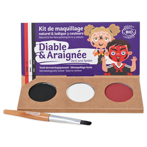 Kit 3 couleurs Diable & Araignée Maquillage de déguisement