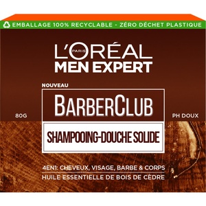 Men Expert Barber Club Shampoing-douche solide 4en1 Homme