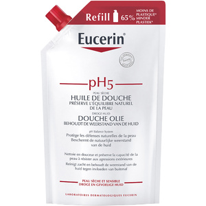 Eucerin Huile de Douche Eco Recharge pH5 - 400 ml Huile de douche