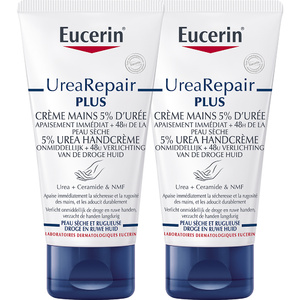Eucerin UreaRepair PLUS Crème Mains Duo5% d'Urée 2 x 75ml Crème pour les mains