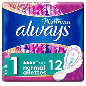 Always Platinum Normal (Taille 1) Serviette Hygiénique Serviettes Hygiéniques