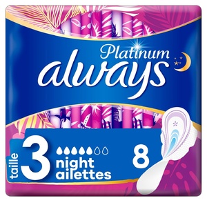 Always Platinum Nuit (Taille 3) Serviette Hygiénique Serviettes Hygiéniques 