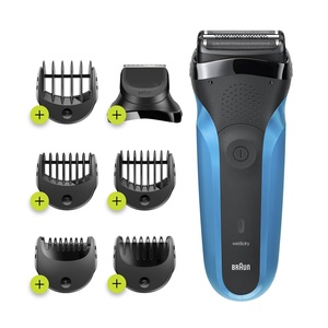 Braun S3 Shave&Style Rasoir Électrique Barbe Homme 3-En-1, Technologie Wet & Dry Rasoir Electrique