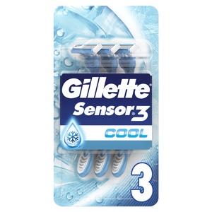 Gillette Sensor3 Cool Rasoirs Jetables  X 3 Rasoirs Jetables