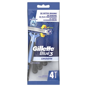 Gillette Blue3 Rasoirs Jetables x 4 Rasoirs Jetables