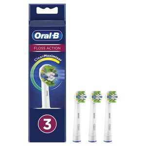 Oral-B FlossAction Brossette Avec CleanMaximiser, 3 Brossettes De Rechange
