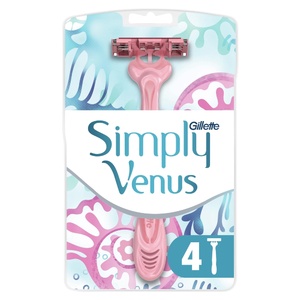 Gillette Simply Venus 3 Rasoirs Jetables x 4 Rasoirs Jetables