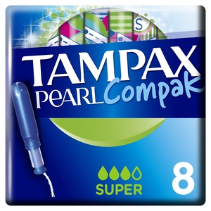Tampax Pearl Compak Super Tampons 8 Tampons