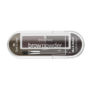 brow powder set poudre sourcils 02 dark& deep Poudres Sourcils