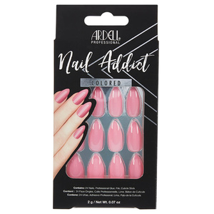 Nail Addict Luscious Pink Faux-ongles prêt à poser Ardell avec accessoires