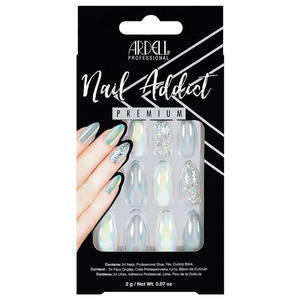 Nail Addict Holographic Glitter Faux-ongles prêt à poser Ardell avec accessoires