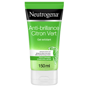 Neutrogena Gel oyant Exfoliant Visage, Anti-Brillance, Citron Vert, 150 ml Soin visage