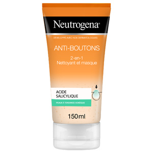 Anti-boutons 2-en-1 oyant et Masque – peaux à tendance acnéique, 150 ml Anti-acnéique