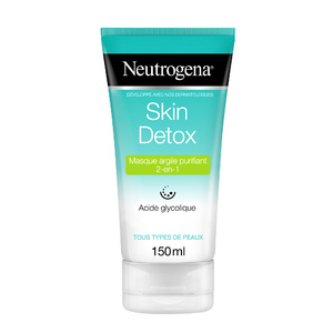 Neutrogena Neutrogena Skin Detox MasqueArgile Purifiant 2-en-1 Tube 150 ml masque