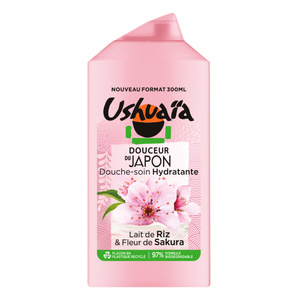 Ushuaïa Douche Soin Lait de Riz & Fleurde Sakura 300ML Douche Soin Lait de Riz & Fleur de Sakura