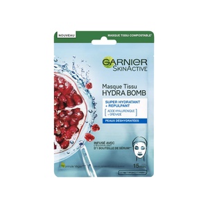 SkinActive HydraBomb Masque Tissu hydratant Grenade et Acidehyaluronique