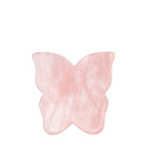 CRYSTALLOVE Butterfly rose quartz gua sha 