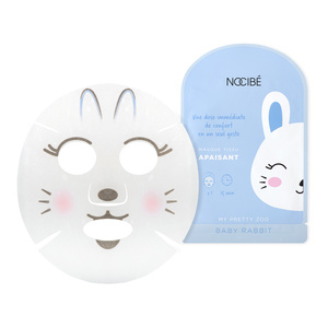 My Pretty Zoo - Baby Rabbit Masque visage en tissu - Apaisant