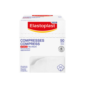 Elastoplast Compresses stériles - 50 pièces 10 x 10cm Compresses