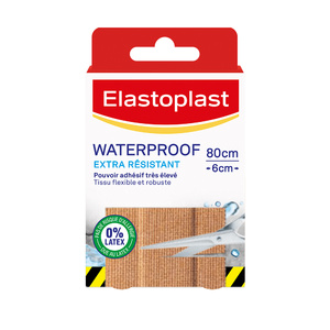 Elastoplast Pansements Waterproof ExtraRésistants 8 bandes 10 x 6cm Pansements