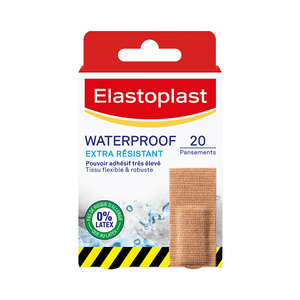Elastoplast Pansements Waterproof ExtraRésistant 20 pansements Pansements