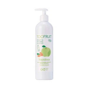Kapidoux shampoing pomme-amande douce Shampoing dermo-apaisant biologique pour enfant.