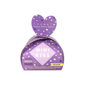 Coffret mini kiss violet Baumes à lèvres et gommage visage