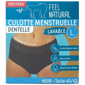 Culotte menstruelle Dentelle - taille  L   (40/42) Culotte menstruelle